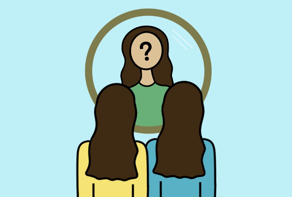 MIRROR IMAGE: As twins, we struggle with finding our identities and distinguishing ourselves from one another.