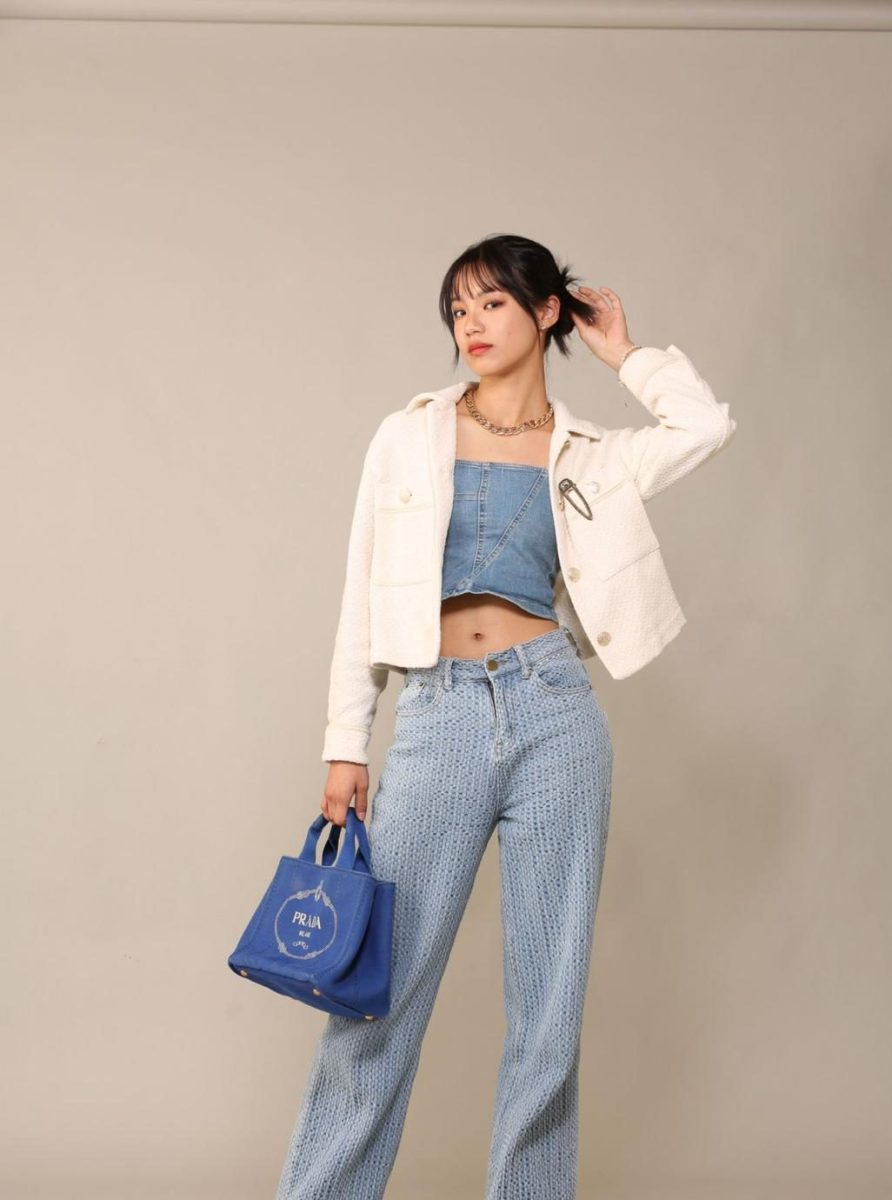PICTURE PERFECT: Junior Mai Ishihara wears an outfit she put together herself for a promotional shot.
