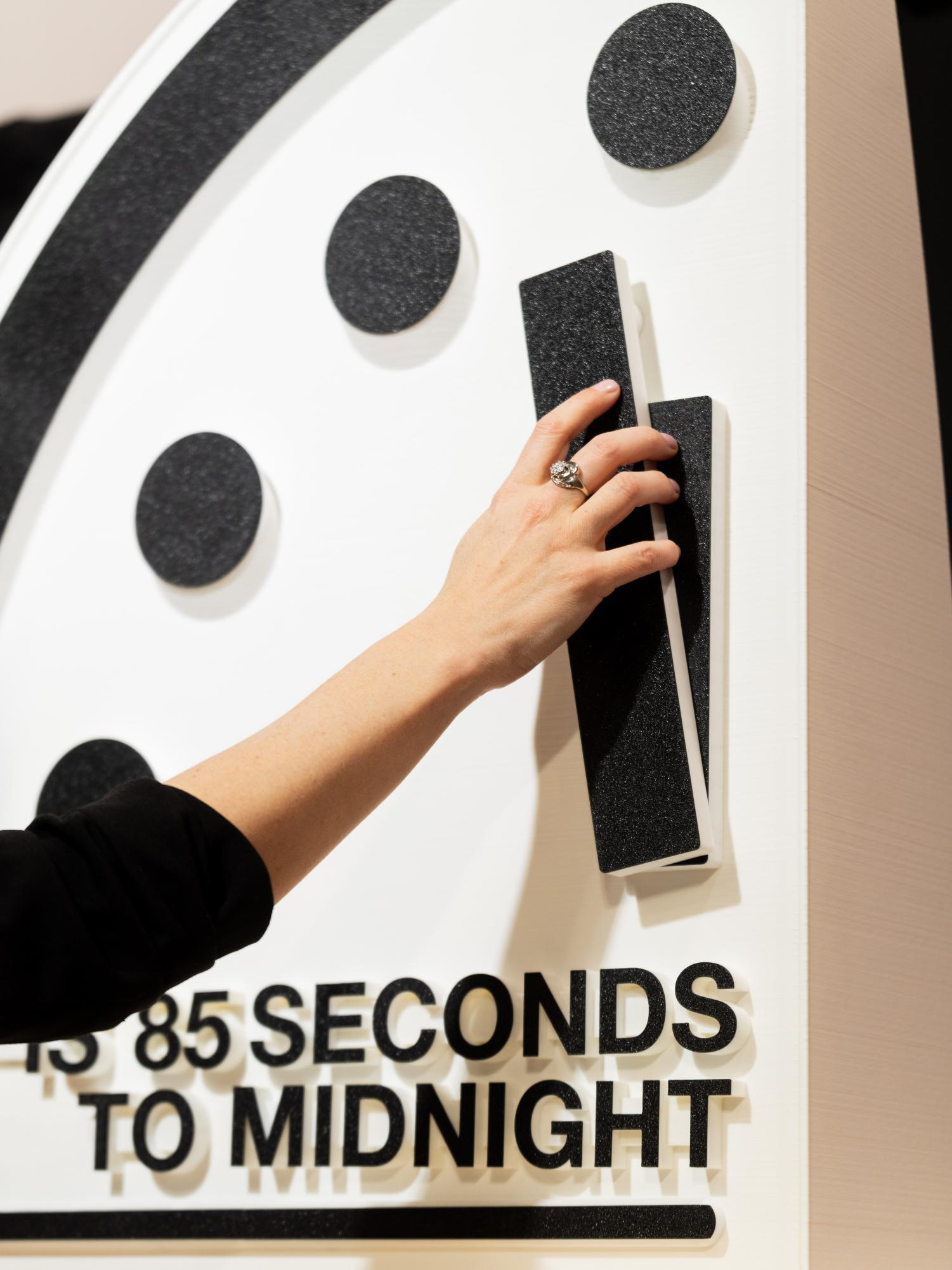 TICK TOCK: Now at 85 seconds to midnight, the Bulletin of Atomic Scientists' Doomsday Clock stands at the closest it has ever been to signaling irreversible catastrophe for humanity. While scientists sound the alarm, world leaders remain silent.