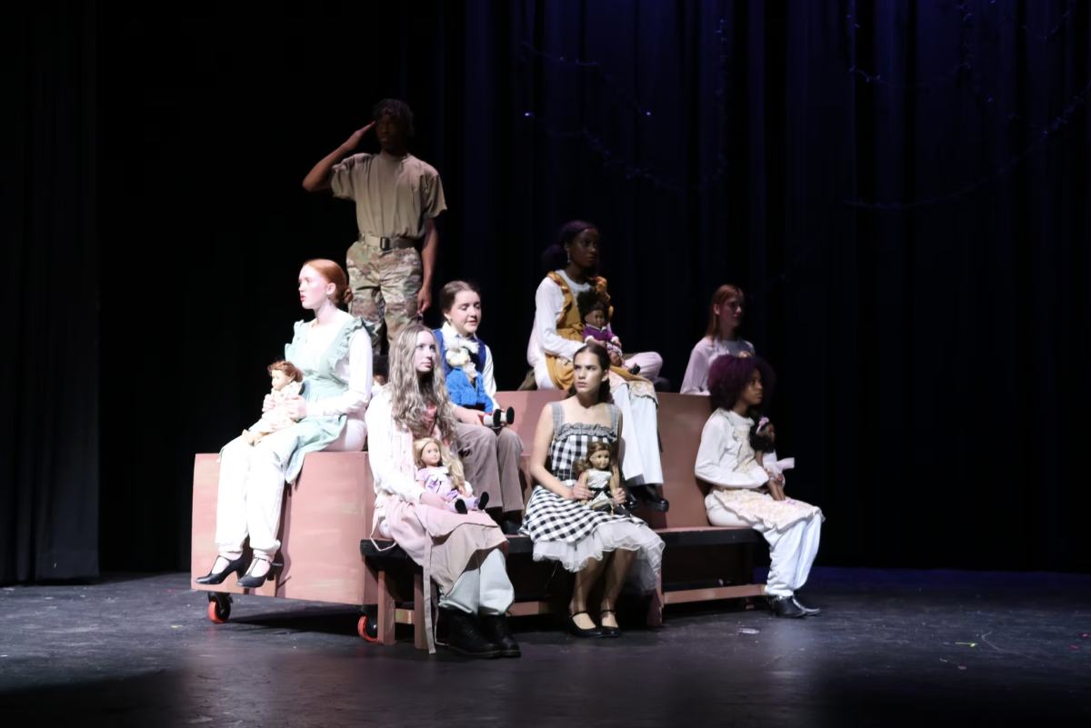 USING THE FUNDS: Midtown actors in "The Miraculous Journey of Edward Tulane" wearing costumes supplied by the increased funding. These costumes were moved into storage to save for future productions.