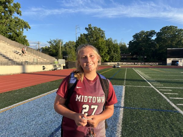 Williams after her soccer game against Blessed Trinity in the Final Four.