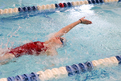 Thomsen competes in the MJB Meet of Champions Invitational on Dec. 20 for Midtown Swim and Dive. 